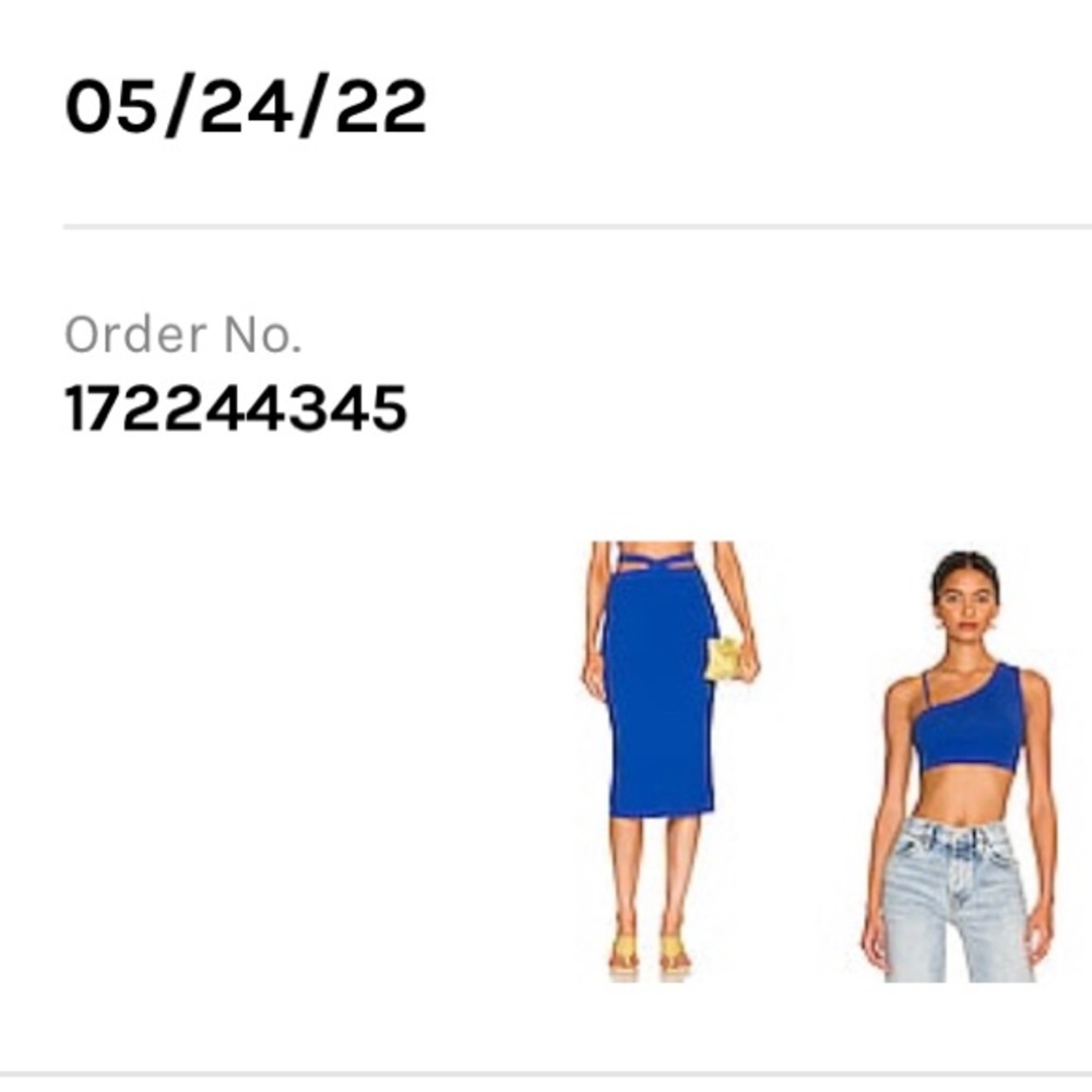 Lovers and Friends Kai MIDI Skirt and Crop Top Set